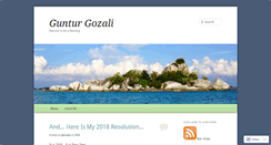 Desktop Screenshot of gunturgozali.com